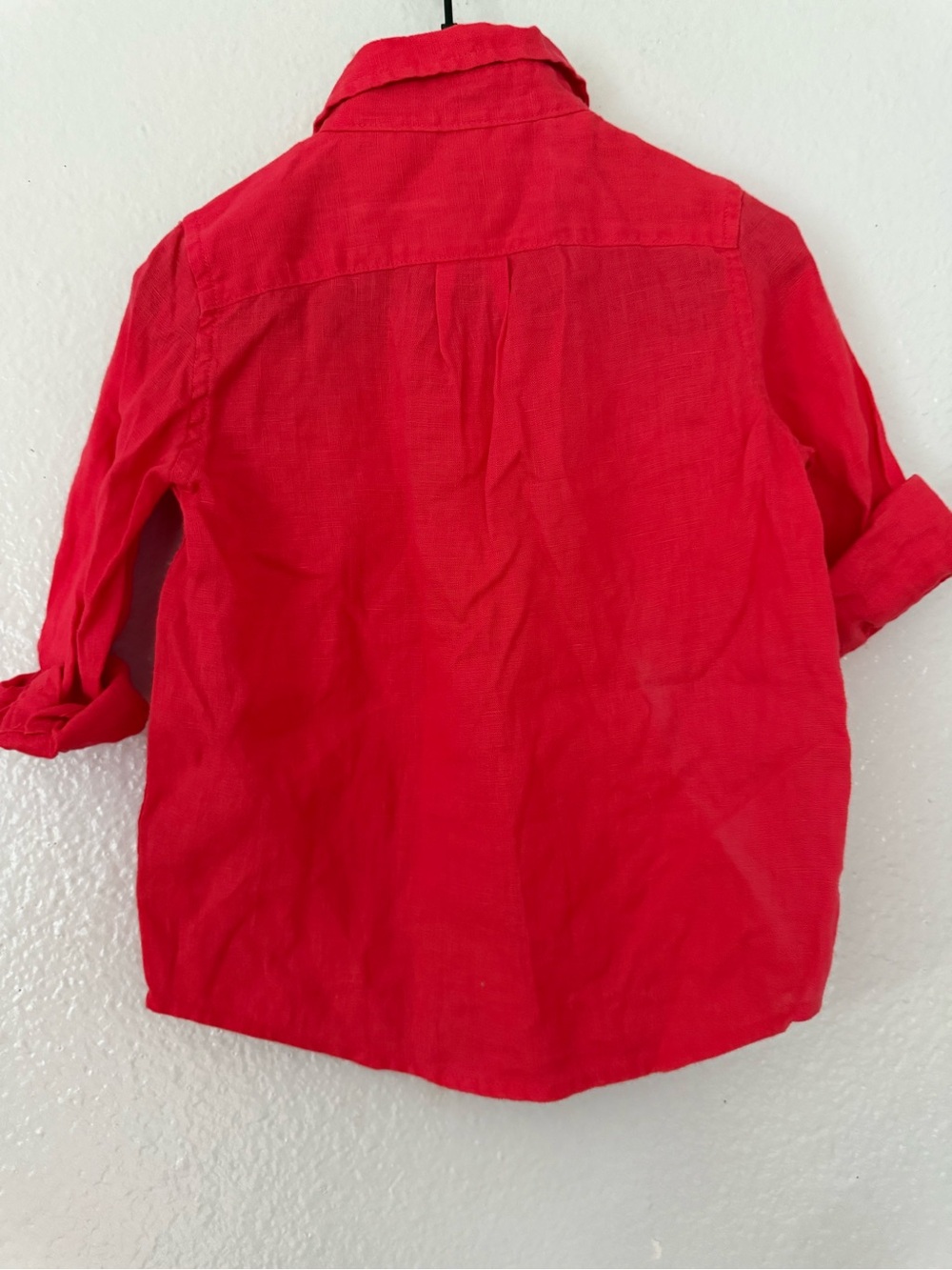 Janie and Jack Toddler Summer Linen Button Down Shirt Size: 3 - Picture 6 of 7